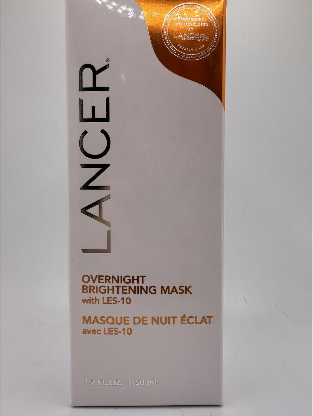 Lancer Overnight Brightening Mask with LES-10 1.7oz/50ml Full Size NEW & Sealed